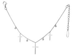 JVD Stříbrný náhrdelník s křížky SVLN0143XH2BI40