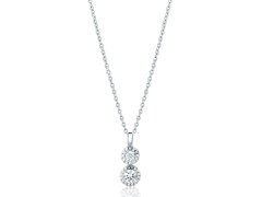 JVD Třpytivý stříbrný náhrdelník SVLN0710S75BI45