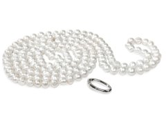 JwL Luxury Pearls Dlouhý náhrdelník z bílých pravých perel JL0076
