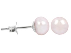 JwL Luxury Pearls Náušnice s pravou růžovou perlou JL0289