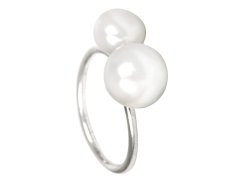 JwL Luxury Pearls Stříbrný prsten s dvojperlou JL0058