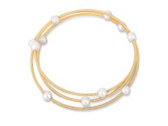 JwL Luxury Pearls Bronzový náramek s pravými perlami JL0756