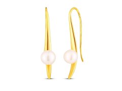 JwL Luxury Pearls Elegantní pozlacené náušnice s perlami JL0856