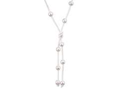 JwL Luxury Pearls Dlouhý kožený náhrdelník 3v1 s pravými perlami JL0497