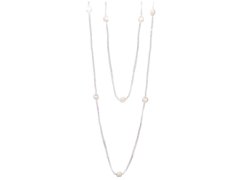 JwL Luxury Pearls Dlouhý náhrdelník z bílých pravých perel JL0427