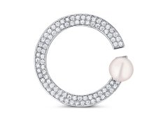 JwL Luxury Pearls Elegantní brož s pravou perlou JL0762