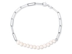 JwL Luxury Pearls Fashion stříbrný náramek s perlami JL0757