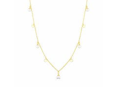 JwL Luxury Pearls Jemný náhrdelník s perlovými přívěsky JL0861