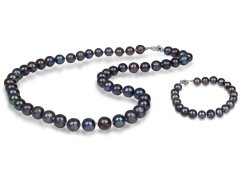 JwL Luxury Pearls Zvýhodněná perlová souprava šperků JL0265 a JL0360 (náramek, náhrdelník)