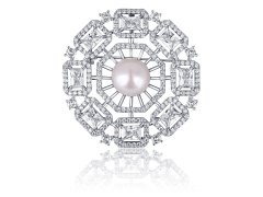 JwL Luxury Pearls Luxusní dámská brož s perlou 2v1 JL0665
