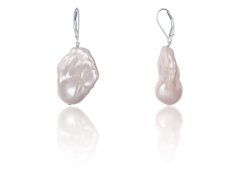 JwL Luxury Pearls Luxusní náušnice s pravou barokní perlou JL0688