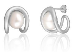 JwL Luxury Pearls Módní náušnice ze stříbra s pravou perlou JL0651
