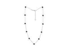 JwL Luxury Pearls Náhrdelník z něžných 11 pravých černých perel JL0752