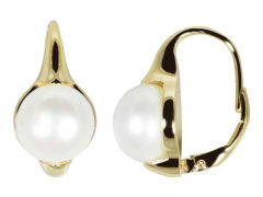 JwL Luxury Pearls Pozlacené náušnice s pravými perlami JL0532