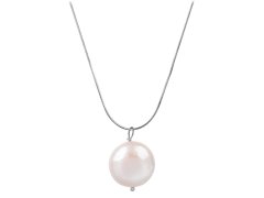 JwL Luxury Pearls Stříbrný náhrdelník s pravou perlou JL0404 (řetízek, přívěsek)