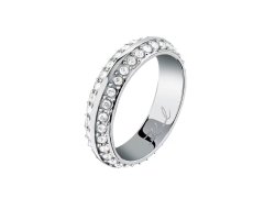 Karl Lagerfeld Dámský ocelový prsten s&nbsp;krystaly Bond Pave KLBJY13 54 mm
