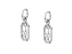 Karl Lagerfeld Fashion visací náušnice z oceli Crystals KLAYC46