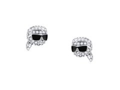 Karl Lagerfeld Ikonické náušnice s&nbsp;krystaly Karl Charms KLAYD20