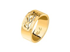 Karl Lagerfeld Výrazný pozlacený prsten Crystals KLAYC53 58 mm