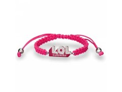 L.O.L. Surprise! Růžový textilní náramek pro dívky LOL Logo L3011STLOL