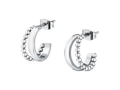 La Petite Story Designové kruhové náušnice z oceli Earrings LPS01AYQ135