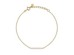 La Petite Story Elegantní pozlacený náramek se syntetickými perlami Silver LPS05AWV89