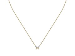 La Petite Story Pozlacený náhrdelník Motýlek Silver LPS10AWV97