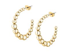 La Petite Story Originální kruhové pozlacené náušnice Earrings LPS01AYQ133