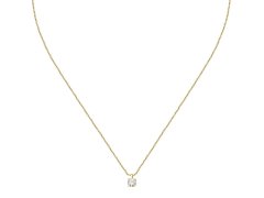 La Petite Story Pozlacený náhrdelník s čirým zirkonem Silver LPS10AWV09