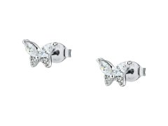 La Petite Story Stříbrné náušnice Motýlci se zirkony Silver LPS01AWV91