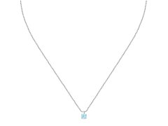 La Petite Story Stříbrný náhrdelník s modrým zirkonem Silver LPS10AWV11