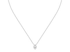 La Petite Story Stříbrný náhrdelník Dvojité srdce se zirkony Silver LPS10AWV01