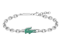 Lacoste Ocelový náramek se zelenými krystaly Arthor 2040610