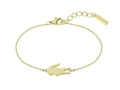 Lacoste Slušivý pozlacený náramek pro ženy Crocodile 2040047