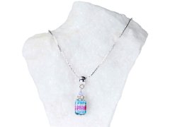 Lampglas Elegantní dámský náhrdelník Vivienne s perlou Lampglas s ryzím stříbrem NSA22