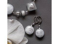 Lampglas Elegantní náušnice Frozen Beauty s ryzím stříbrem v perlách Lampglas ERO23