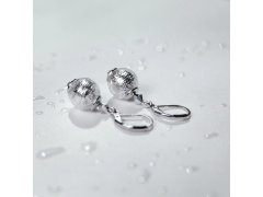 Lampglas Elegantní náušnice Ice Ice Baby s ryzím stříbrem v perlách Lampglas EER5/3/CHI