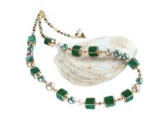 Lampglas Honosný náhrdelník Lake Fairy z perel Lampglas NCU30