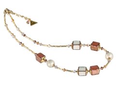 Lampglas Jemný náhrdelník Sweet Cream z perel Lampglas NCU23