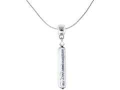 Lampglas Křišťálový náhrdelník Ice Queen s ryzím stříbrem v perle Lampglas NPR3