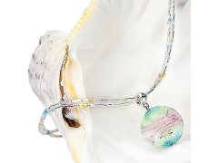 Lampglas Něžný dámský náhrdelník Sweet Childhood s perlou Lampglas s ryzím stříbrem NP22
