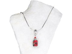 Lampglas Vášnivý dámský náhrdelník Scarlet Passion s perlou Lampglas NSA16