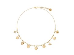 Liu Jo Dámský pozlacený náhrdelník s&nbsp;krystaly Icones LJ3162