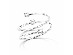 Liu Jo Designový otevřený prsten se zirkony LJ2491M 52 mm