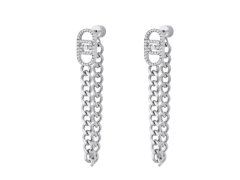 Liu Jo Dlouhé ocelové náušnice s&nbsp;visacími řetízky LJ3054