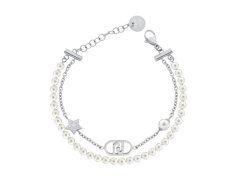 Liu Jo Dvojitý náramek se syntetickými perlami Stones LJ3165