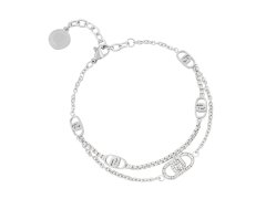Liu Jo Dvojitý ocelový náramek s&nbsp;krystaly LJ2903