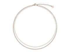 Liu Jo Dvojitý pozlacený perlový náhrdelník pro ženy LJ3028