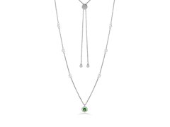 Liu Jo Elegantní ocelový náhrdelník s&nbsp;kubickými zirkony Essential LJ2271