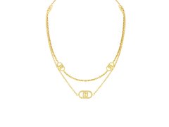 Liu Jo Fashion pozlacený náhrdelník s krystaly LJ2907